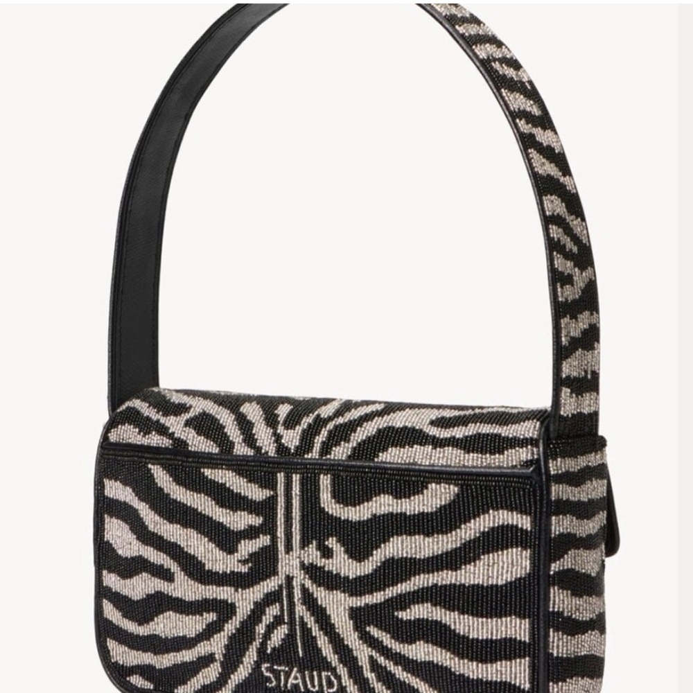 STAUD Tommy Zebra shoulder bag